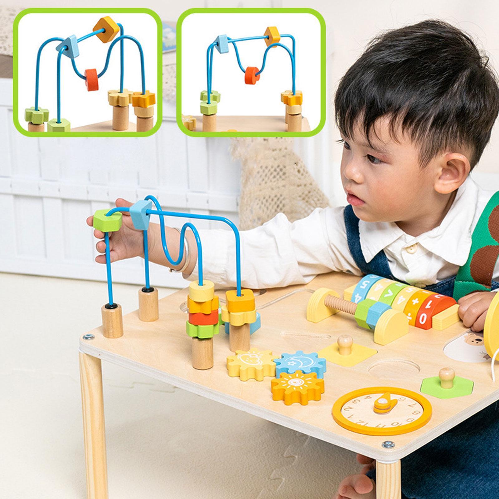 Kids Education Activities - 활동 테이블 인지 교육용 기어 블록