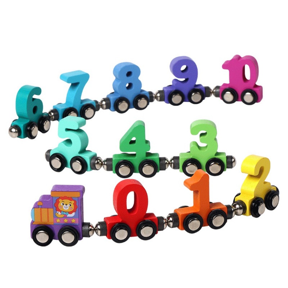 Kids Education Number - 1세트, 0-10 숫자 디지털 기차 장난감,