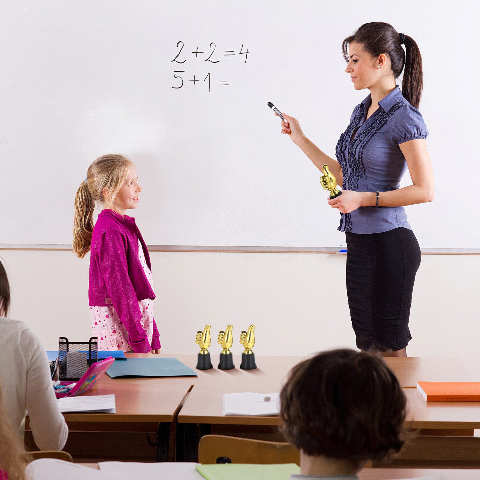 6개 세트의 창의적인 엄지손가락 모양 상패, 어린이 대 - Kids Education Motivation 리뷰 및 가격