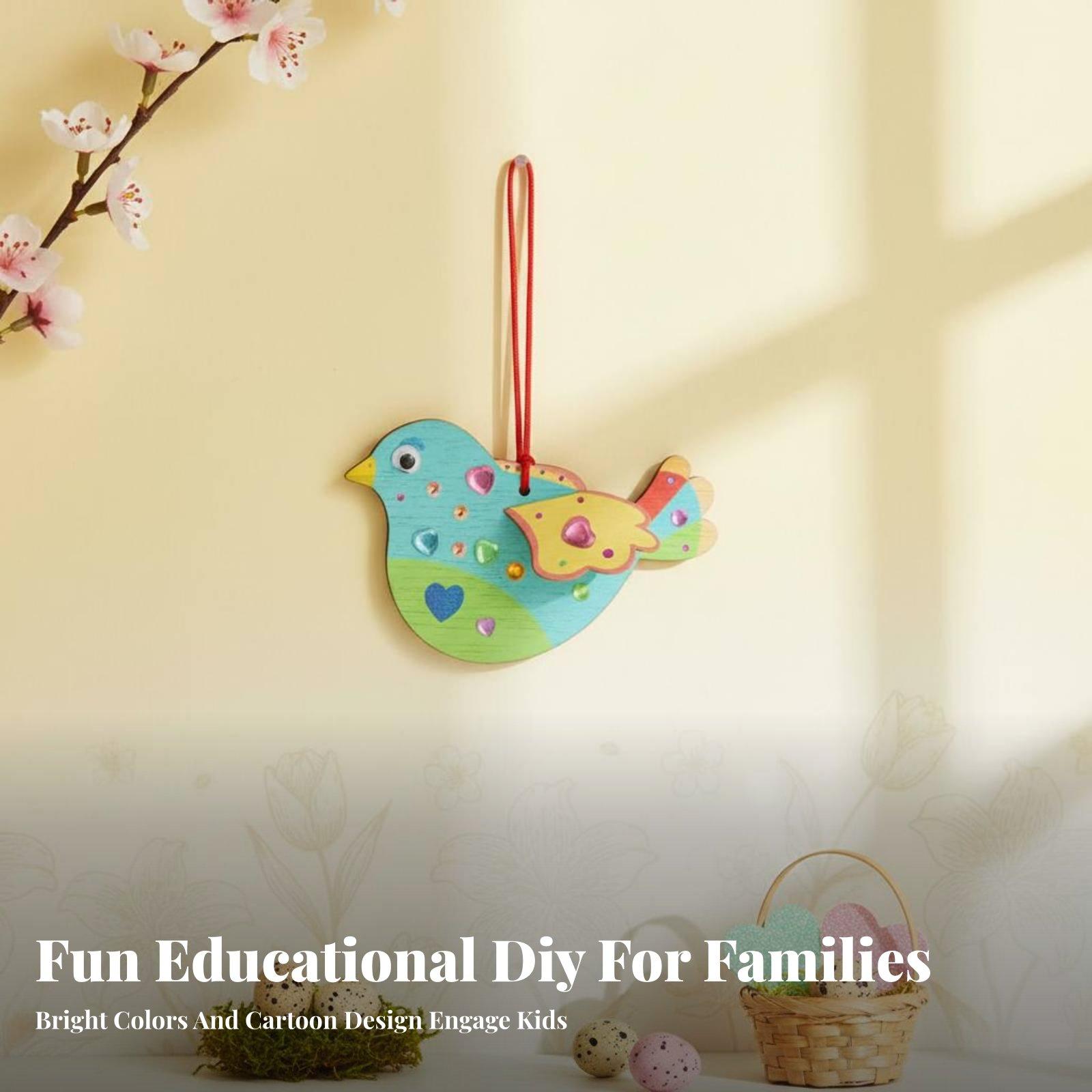 어린이용 DIY 나무 새 장식품 제작 키트 3D 퍼즐  - Kids Education Activities 리뷰 및 가격