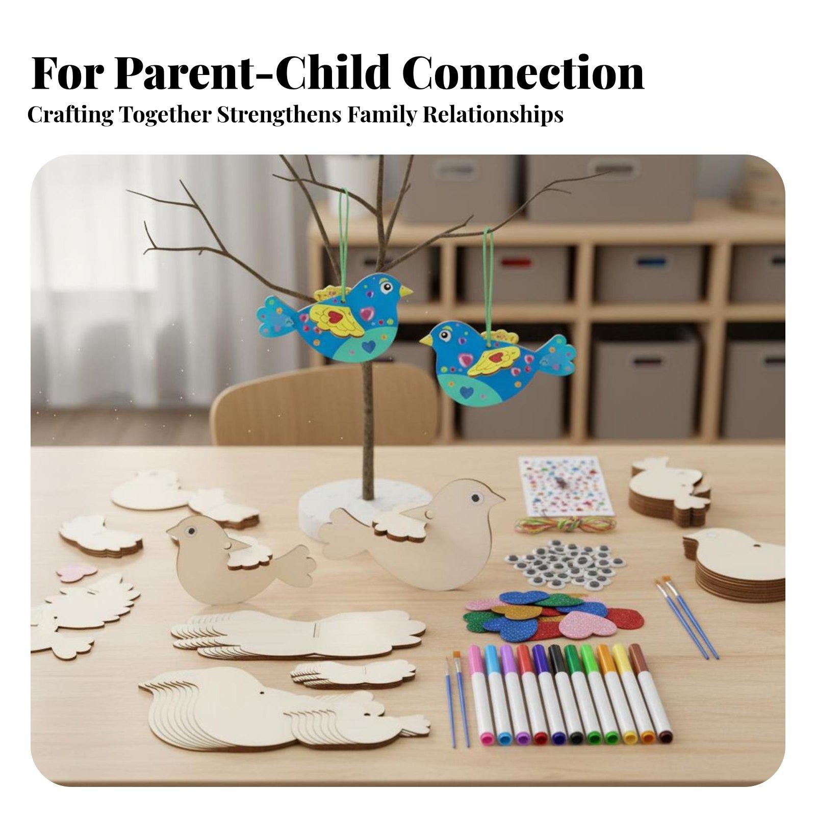 어린이용 DIY 나무 새 장식품 제작 키트 3D 퍼즐  - Kids Education Activities 리뷰 및 가격