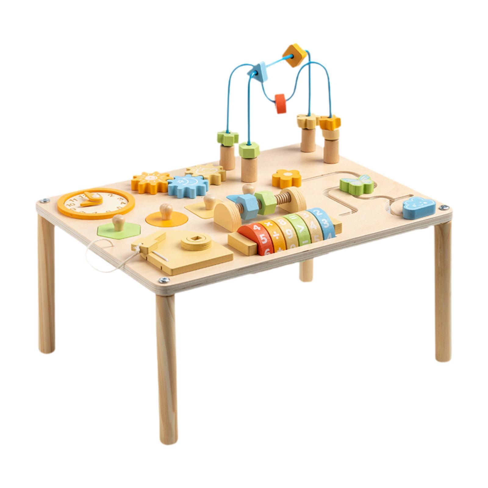 활동 테이블 인지 교육용 기어 블록 놀이 테이블 모양  - Kids Education Activities 리뷰 및 가격