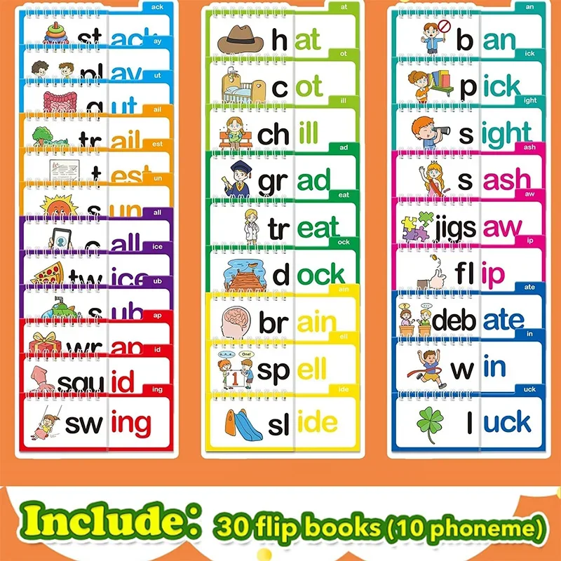30권 읽고 맞추기 플립북 어휘 플래시 카드 교육용 독 - Kids Education Rhymes 리뷰 및 가격