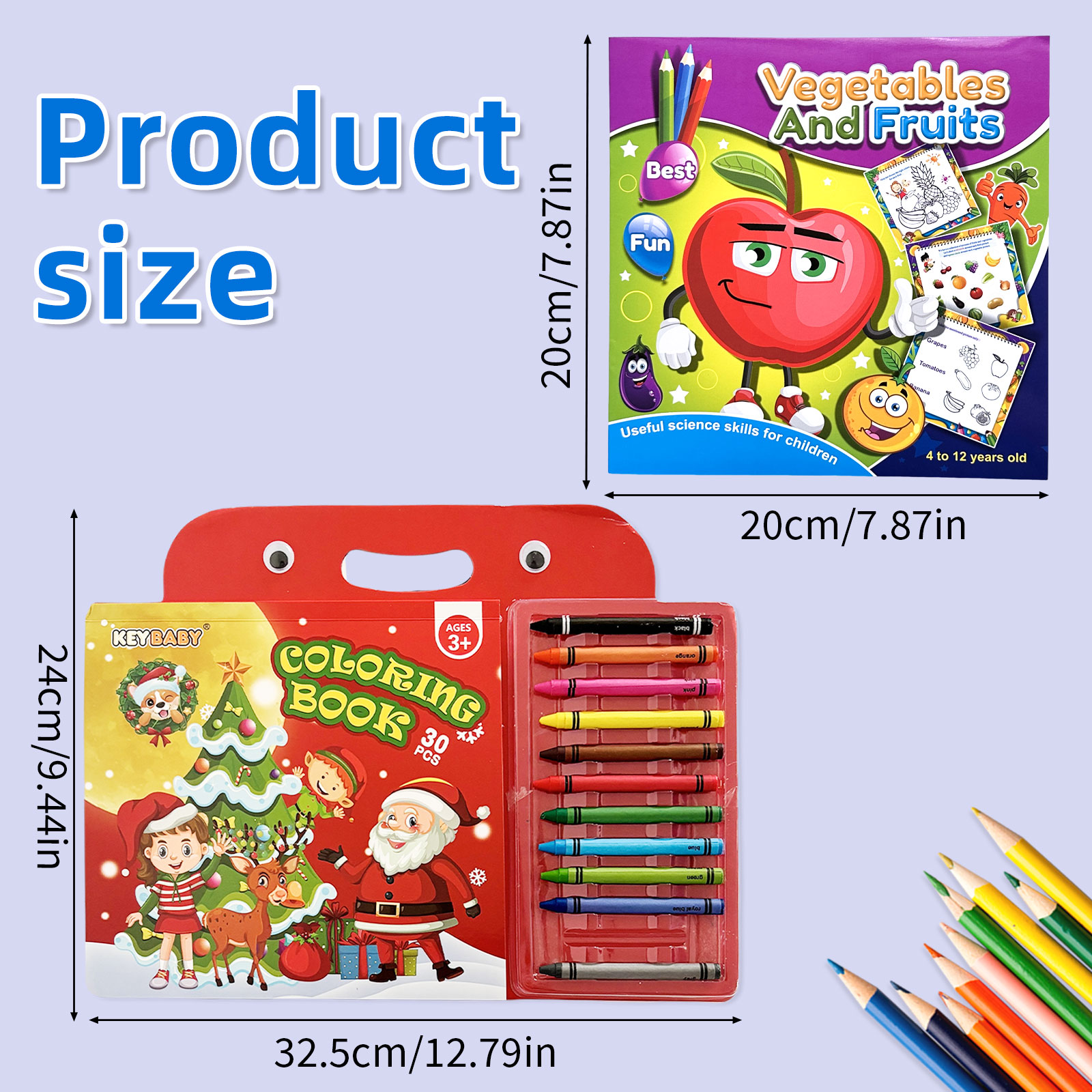 휴대용 어린이 그림 색칠책 세트 12색 크레용 크리스마 - Kids Education Activities 리뷰 및 가격