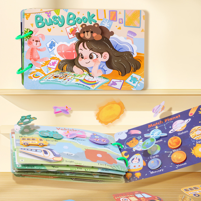 몬테소리 어린이 바쁜 책 나의 첫 조용한 책 12가지  - Kids First Education 리뷰 및 가격