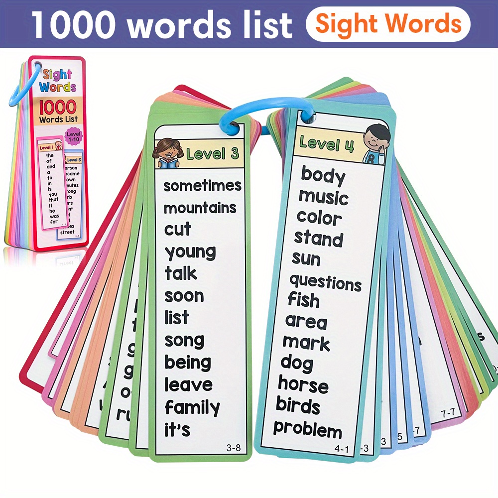 6-10세 어린이를 위한 1000개의 시력 단어 플래시 - Kids Education Activities 리뷰 및 가격
