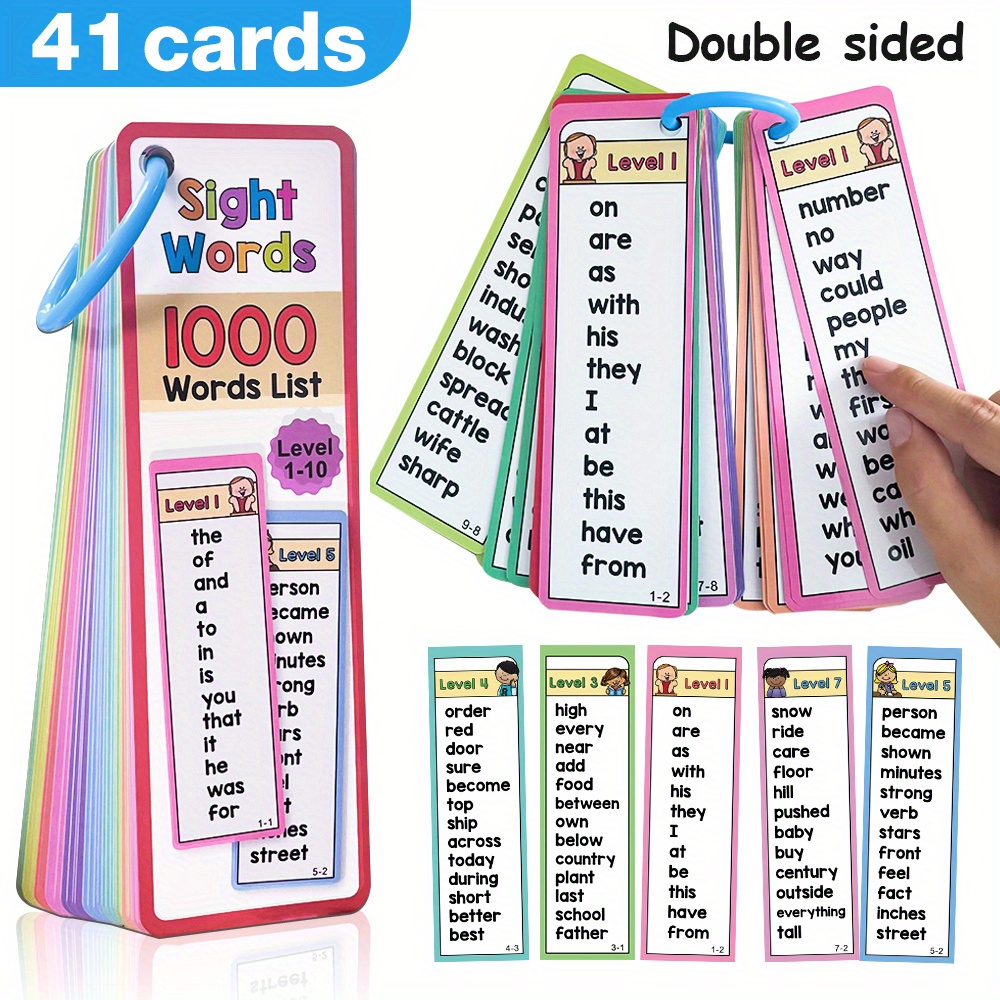 6-10세 어린이를 위한 1000개의 시력 단어 플래시 - Kids Education Activities 리뷰 및 가격