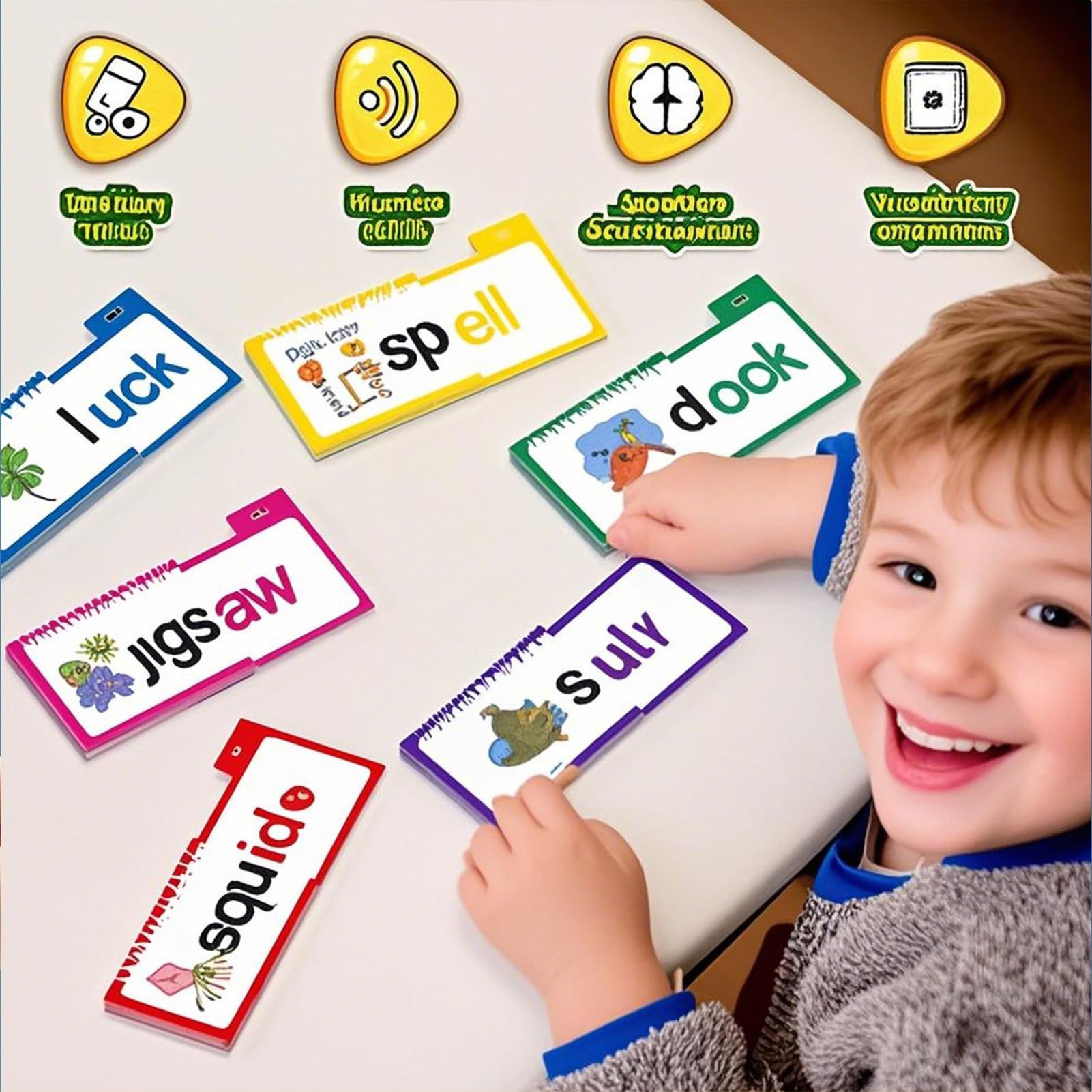 조기 읽기 능력 개발을 위한 라미네이트 처리된 파닉스  - Kids Education Rhymes 리뷰 및 가격