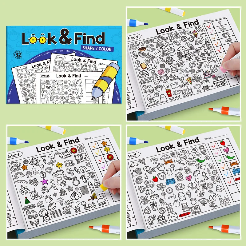 어린이 검색 활동 책 아이 숨겨진 물체 색칠하기 책 대 - Kids Education Activities 리뷰 및 가격